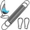 Morzejar Poltrona sospesa con Molla Swing Spring con Portata 150 kg, 2 moschettoni M10, 1 Anello Girevole e 1 Molla, in Acciaio Inox 304, per Poltrona sospesa, Sacco da Boxe e Yoga
