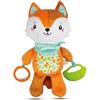 Clementoni for You, Peluche Happy Fox Neonato, 0 Mesi+, Multicolore, 17271