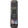 EARTHMA Hisense EN2G30H/EN2A30 Telecomando universale di ricambio per Hisense-VIDAA-TV, nessuna configurazione richiesta con pulsanti Netflix, Prime Video, YouTube, Rakuten, telecomando leggero