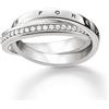 Thomas Sabo Anello con Zirconia Cubica da Donna Argento Sterling 925, Misura 12
