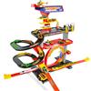 Downtown garage multipiano con pista e auto pull-back