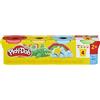 Play-doh - set 4 vasetti da 84 g - pasta da modellare