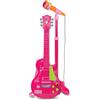 Bontempi | ElectroGroove con Microfono - Chitarra Rock Elettronica per Vibrazioni Potenti e Ritmi Innovativi, Rosa, 225x225x1120 mm