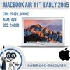 Apple MacBook Air 11" Early 2015 Cpu i5 Ram 4gb SSD 240gb macOS Monterey A1465