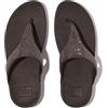 Fitflop Sandali da donna Lulu Crystal impreziositi da punta, Marrone Cioccolato Metallizzato, 42 EU