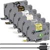 ACMEROTA Nastro per etichette Acmerota TZe-335 per Brother PTouch TZe-231 TZe-334 TZe-931 TZe-831 TZe-134 Nastro per etichette 12 mm x 8m per PTouch PT-H110 H105 PT-D200 D400 D600 PT-H101GB PT-H101C PT-H100R