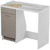Colavene - Duo coprilavatrice 106x50x89h vasca a sinistra con tavola lavapanni - 24152 : Finitura colacril - Rovere primitivo