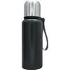 Nerthus FIH 1259 thermos acciaio inox doppia parete 500 ml nero ideale per lavoro montagna spiaggia