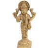 IS Antico Finitura Ottone Divinità Laxmi IN Piedi A Lotus Basamento Figurina Statua