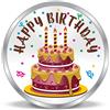AL Precious Moments Festa di Compleanno Regalo Colorato Design Argento Moneta 10 GM