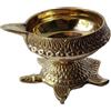 Nuovo Decorativi Ottone Dorato Kuber Pooja Profondo IN Tortise Stand 9 CM