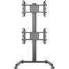 Itb Carrello monitor 55" MULTIBRACKETS M Display Stand 180 Dual Vertical Black