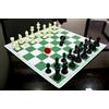 Handmade 43.2cm x 17 " Torneo Scacchi Vinile Pieghevole Gioco Solido Plastica Pezzi