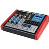 MIXER AUDIO 4CH EQUALIZZATORE 2 INGRESSI MIC XLR PHANTOM USB MP3 DISPLAY MIX-4CH