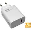 XIAOMI CARICABATTERIE ORIGINALE DA CASA USB MDY-16-EF 33W TURBO CHARGE WHITE BULK PER SMARTPHONE