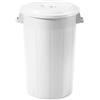 Stefanplast Bidone in Polietilene Bianco senza coperchio di Stefanplast-70 LT