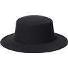 ericotry Cappello Classico Unisex, Misto Lana, Cappello Fedora a Tesa Piatta, Berretto Ampio, Perfetto per Matrimoni, Talent Show, Performance