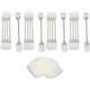 Sxhlseller Kit Invisibile Nastro Lifting Collo Viso 4+4+20+20 Pezzi - Cerotti Viso Accigliati - Cerotti Rughe Fronte - Nastro Lifting per Pelle Cadente del Doppio Mento