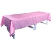 TINWARM Rettangolare Tovaglia in Raso per la Decorazione di Matrimonio/Compleanno/Battesimo del Bambino/Eventi 228 * 335CM - Rosa