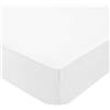 DOMIVA Lenzuolo con angoli impermeabile con 5 punti, 30 x 75 cm, colore: Bianco