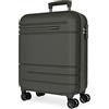 MOVOM Galaxy Valigia da cabina nera 40 x 55 x 20 cm rigida ABS Chiusura a combinazione laterale 37 L 3,08 kg 4 ruote doppie Bagagli a mano, grigio, 20.0 centimeters, Valigia