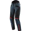 Dainese - Tempest 3 D-Dry Lady Pants, Pantaloni da Donna Moto Touring, Membrana Impermeabile, Interno Termico Removibile, Protetezioni sulle Ginocchia, Ebano/Nero/Rosso Lava, 40