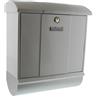 Burg-Wächter Olymp 91600 W Cassetta Postale con Scomparto per Giornali Integrato, Bianco