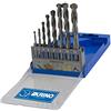 KRINO 3085203 Set 8 Pezzi Punte FORATUTTO universali 3÷12 mm, Acciaio