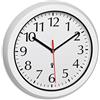 TFA Dostmann orologio da parete per esterni, 60.3542.02, orologio da parete radiocomandato, resistente alle intemperie, per giardino, terrazza, piscina, orologio da bagno, 30,5 cm, bianco