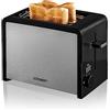 Cloer 3210 Tostapane in acciaio INOX, colore: Nero
