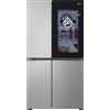 LG Frigorifero Side-by-Side Libera Installazione LG InstaView GSVV80PYLL 655L Classe E Argento