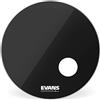 Evans EQ3 Pelle Risonante Nera Grancassa 22 Pollici