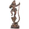 IS Fatto a Mano Antico Finitura Ottone Krishna che Danza A Serpente Figurina Statua