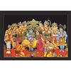 Mad Masters Dipinto Religioso Incorniciato Ram Darbar In Tela Multicolore 19 X 13 Pollici