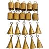 MD Indiano Latta Campane Rustico Suoneria Jingle Bell Mucca Natale Albero 20 Pcs