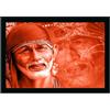 Dharvika Innovations Dipinto Di Sai Baba Oggetto Decorativo Per La Casa Con Cornice Sintetica S1