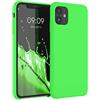 kwmobile Cover per Apple iPhone 11 Custodia - Back Case per Smartphone in Silicone TPU - Protezione Gommata - verde lime