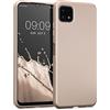 kwmobile Custodia Compatibile con Samsung Galaxy A22 5G Cover - Back Case Morbida - Protezione in Silicone TPU Effetto Metallizzato oro metallizzato
