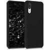 kwmobile Cover per Huawei P20 Custodia - Back Case per Smartphone in Silicone TPU - Protezione Gommata - nero