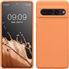 kwmobile Cover per Google Pixel 7 Pro Custodia - Back Case per Smartphone in Silicone TPU - Protezione Gommata - albicocca calda