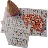 Generico Tombola classica napoletana cesto in vimini numeri in legno 48 cartelle