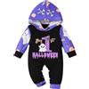 Generico Costumi Halloween Neonato Cosplay Vestito Da Carnevale Zucca Costume Da Pumpkin Bambino Vestito Per Neonati Ragazze Set 0-24 Mesi Invernali Body Completo Di Halloween Bambine Tutina Pagliacetto