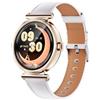 AKEDA Orologio Smart Donna 1.27'' Schermo Rotondo, Fitness Tracker con Cardiofrequenzimetro, Sonno e Contapassi, Smartwatch Impermeabile IP67 Compatibile Android iOS con Cinturino in Silicone e Pelle