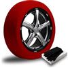 OWIJI Calze Neve Omologate Italia Set da 2 Auto SUV Rosse Taglia XL Tessuto Tridimensionale 2 Guanti Borsa Impermeabile Scatola Esterna