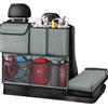 CGEAMDY Organizer Bagagliaio Auto Organizer, Borsa Portaoggetti Baule Tessuto Oxford, Grande Capacità Organizzatore Borsa per Auto, Automotive Universal Interior Accessori Decorativi(Grigio)