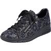 Rieker Autumn Womens Trainers 40 EU Black Metallic Print