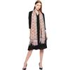 Mirth D1 Sciarpa Stola Avvolgente Reversibile Da Donna Kashmiri Rosa Grigio 80 X 28''