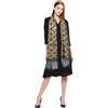 Mirth D1 Sciarpa Stola Avvolgente Reversibile Da Donna Kashmiri Grigia Beige 80 X 28''