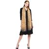 Mirth D1 Sciarpa Stola Avvolgente Reversibile Da Donna Kashmiri Beige 80 X 28''