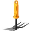 Fiskars OneClick Zappa Combinata, Accessorio Combinato 2 in 1 per Dissodare e Diserbare, Sostituzione Facile con un Solo Clic, Acciaio al Boro, Larghezza: 5 cm, Nero/Arancione, 1080695